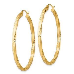 Macy's Twisted Hoop Earrings – 14K Gold Over Sterling Silver